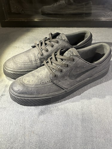 GREATS Nike SB Stefan Janoski Black Leather 616490 007 GREAT CONDITION!