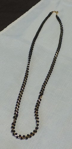 VETEMENTS Collana moda perle nere e oro