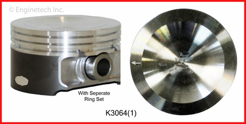 Enginetech K3064(1)STD SINGLE PISTON AND RING KIT FORD 4.6L 281