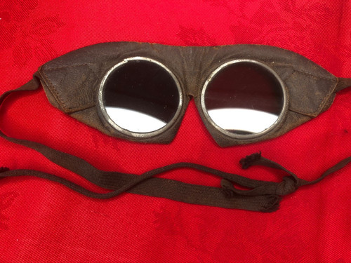 WW2 German Carl Zeiss Dust Goggles Army Luftwaffe 1939 45 Tinted Glass Lenses