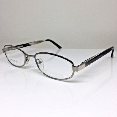 GUCCI EYEWEAR New Vintage Gucci GG 1372 Eyeglasses Gucci 1372 C. E8X Shiny Silver 52 19 135mm