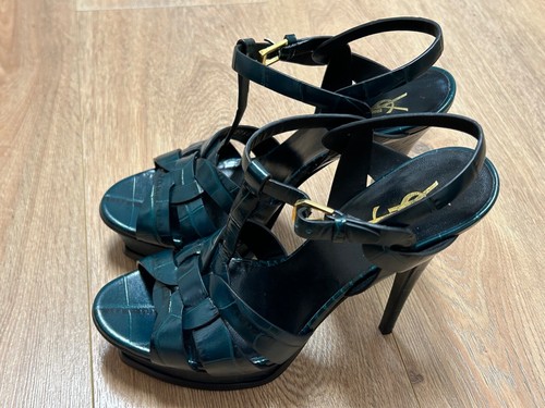 Sandali Sandals   Saint Laurent Tribute   Taglia 39   Mystic Green