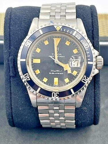 Vintage Rolex Tudor Submariner Snowflake 941110 Watch 1982 Unpolished