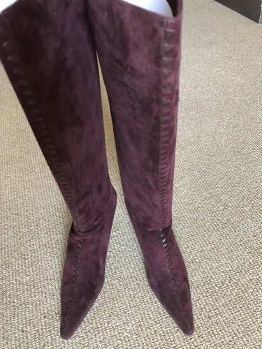 Stivali donna usati Bottega Veneta autentici taglia 37 col.vino.Made in Italy.