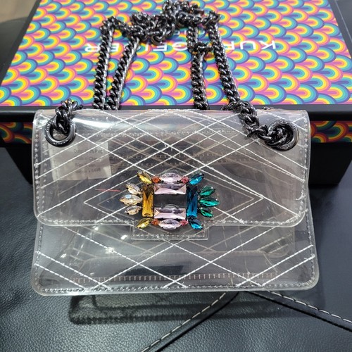 KURT GEIGER Mini borsa Kurt Gieger London trasparente impreziosita