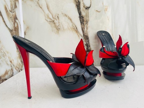 SALOMON Gianmarco Lorenzi Women Shoes Mules High Heels Size 36