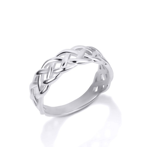 Silver Trinity Knot Hers Ring