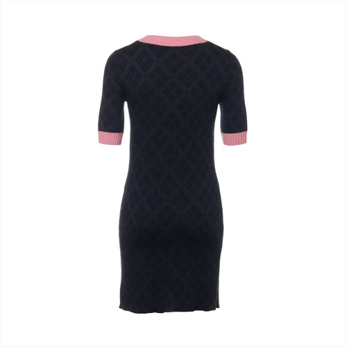 Abito Chanel Coco Mark P46 Alpaca x Cashmere x Lana Maglia 34 Donna Navy x Rosa