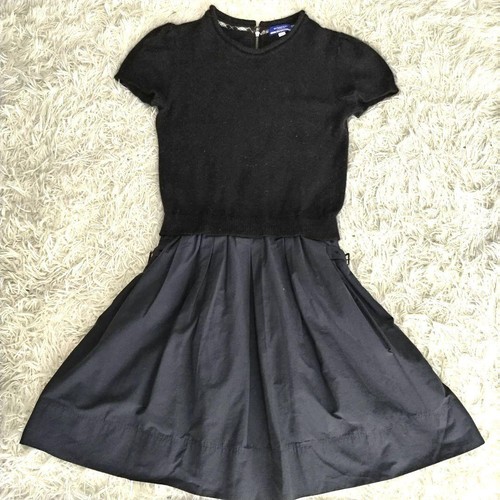 Abito Burberry Blue Label maglia manica corta nero taglia 38 ricamo cavallo nuovo