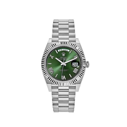 Rolex Day Date 40 228239 White G Olive Dial (2022)