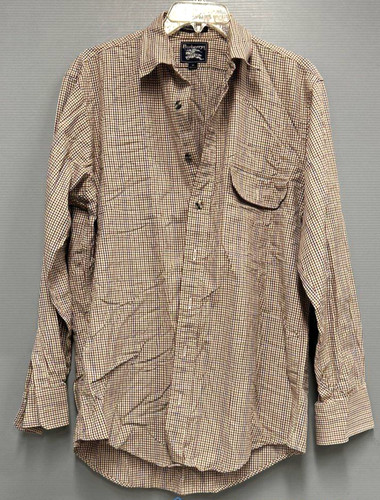 Camicia elegante vintage Burberry made in USA uomo M cotone abbottonato a quadri Gingham