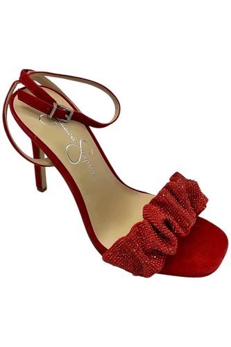 Jessica Simpson sandalo donna Owina tacco alto tacco cattivo rosso