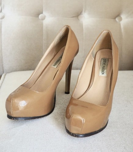 Steve Madden P Jayden taglia 6 5 M marrone plateau stiletto donna tacco