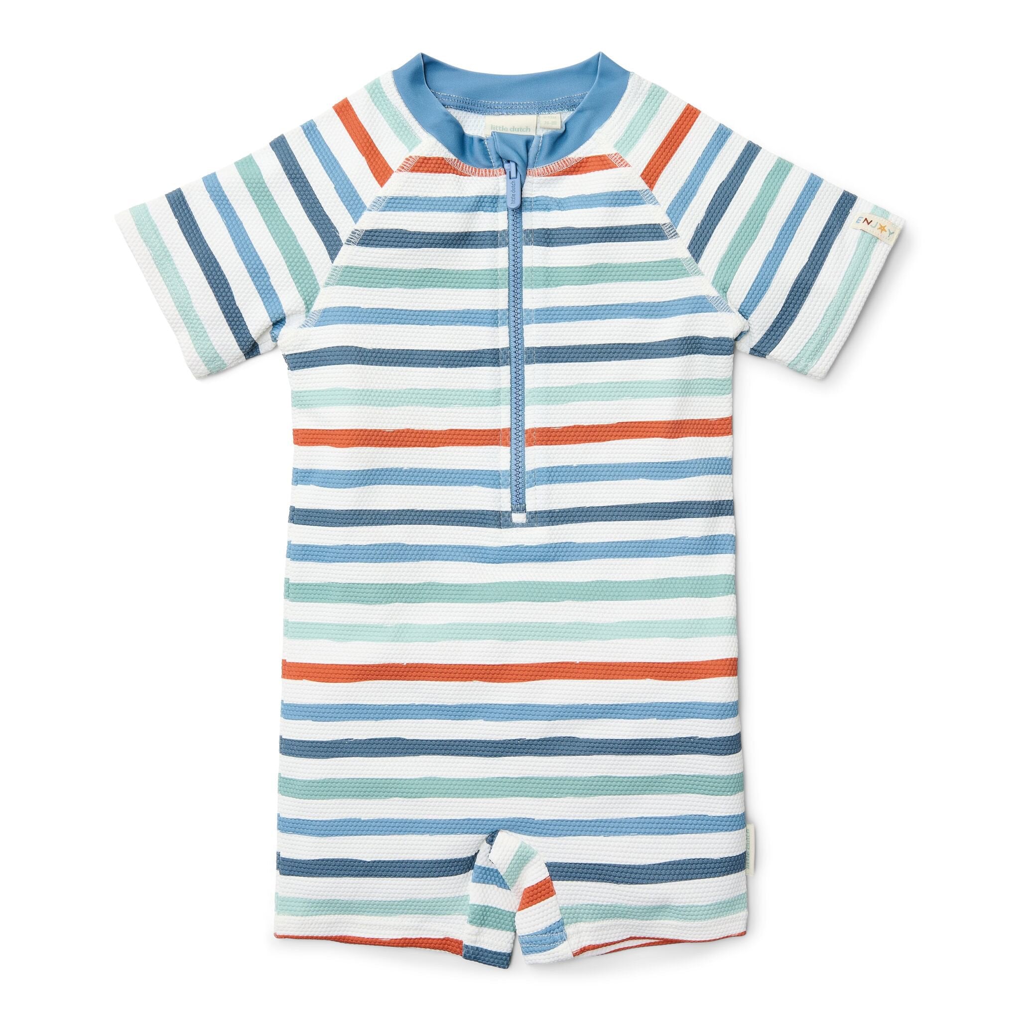 LITTLE DUTCH B2C Zwempak korte mouw   Meerkleurig   Seashells and Stripes   Gestreept