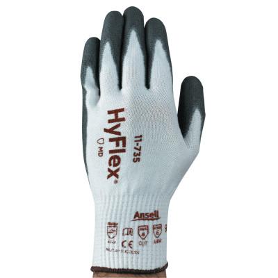 Ansell Lightweight Intercept Cut Resistant Gloves, Size 10, White/Gray, 11 735 10