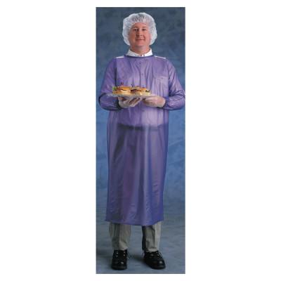 Ansell Coat Apron, 8 mil, Vinyl, Large, Blue, 56 910 L