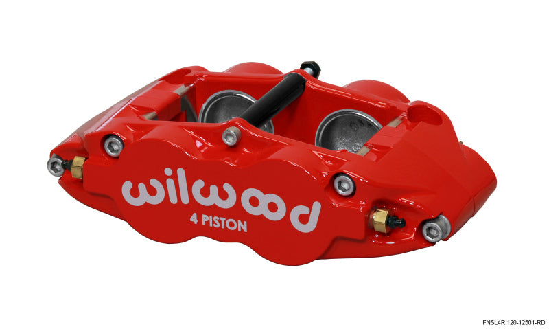 Wilwood Caliper Narrow Superlite 4R   Red 1.75/1.75in Pistons 1.25in Disc