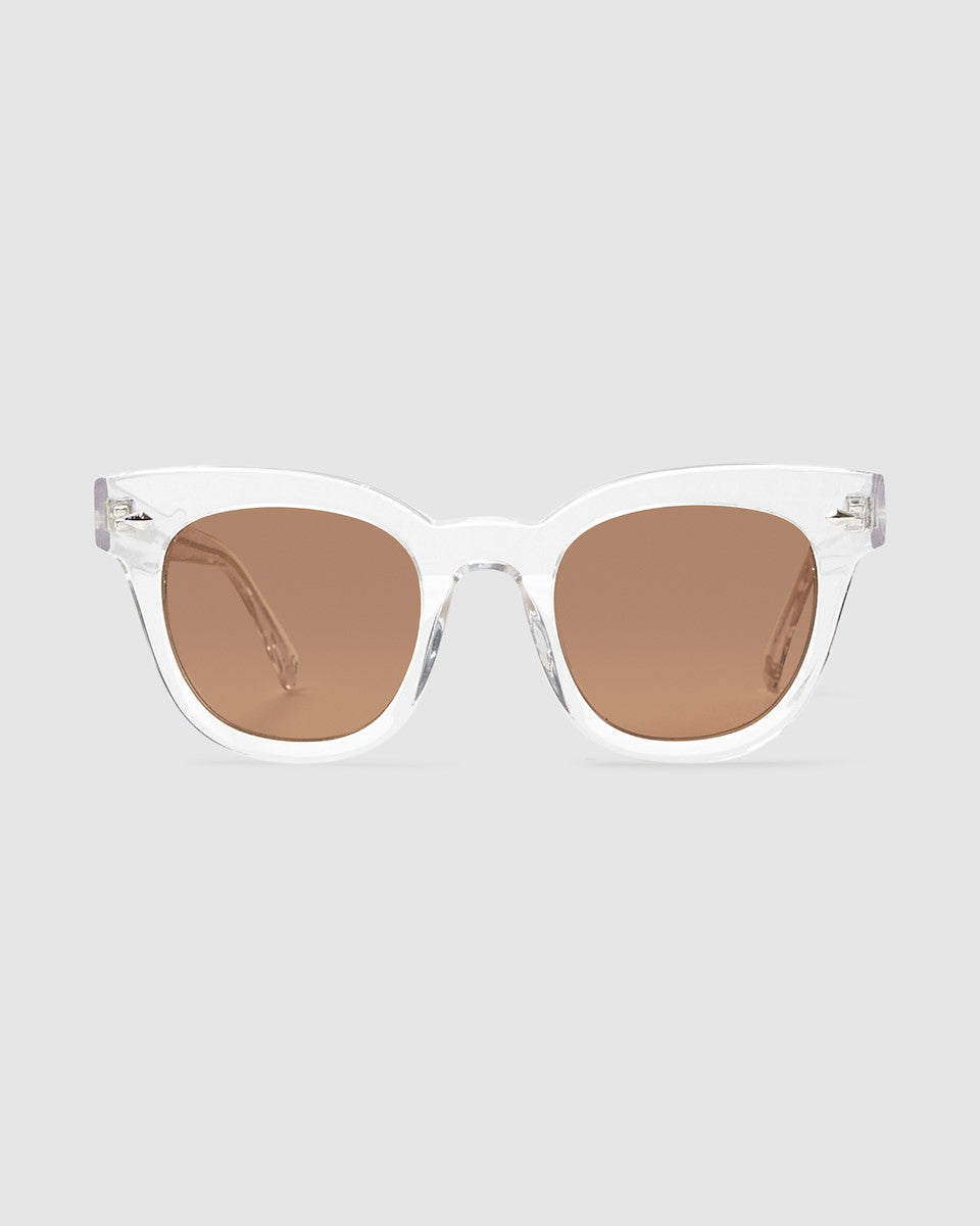EPOKHE Dylan Crystal Sunglasses Polished Clear Bronze