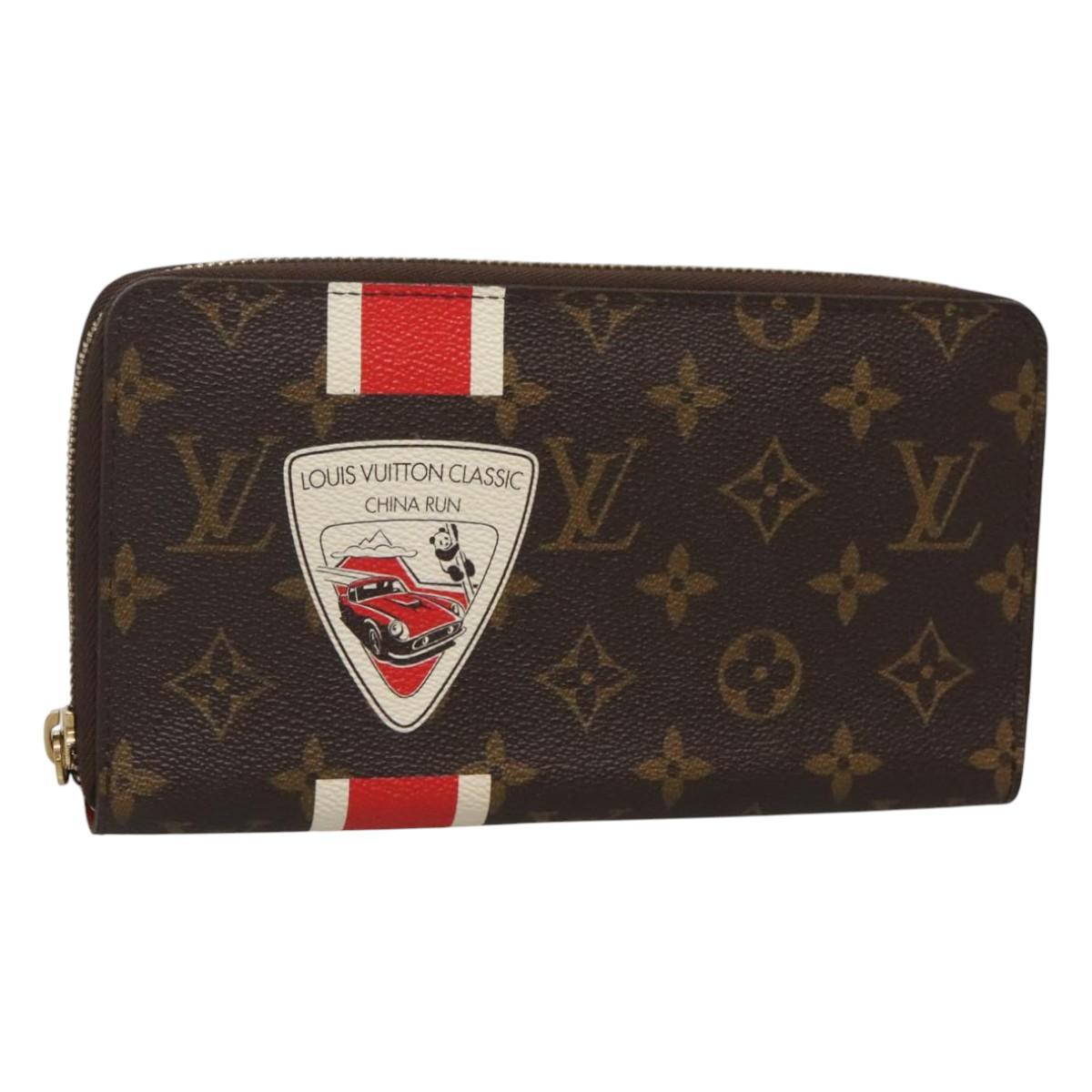 LOUIS VUITTON Monogram China Run Zippy Organizer Wallet M66553 LV Auth 116412AM