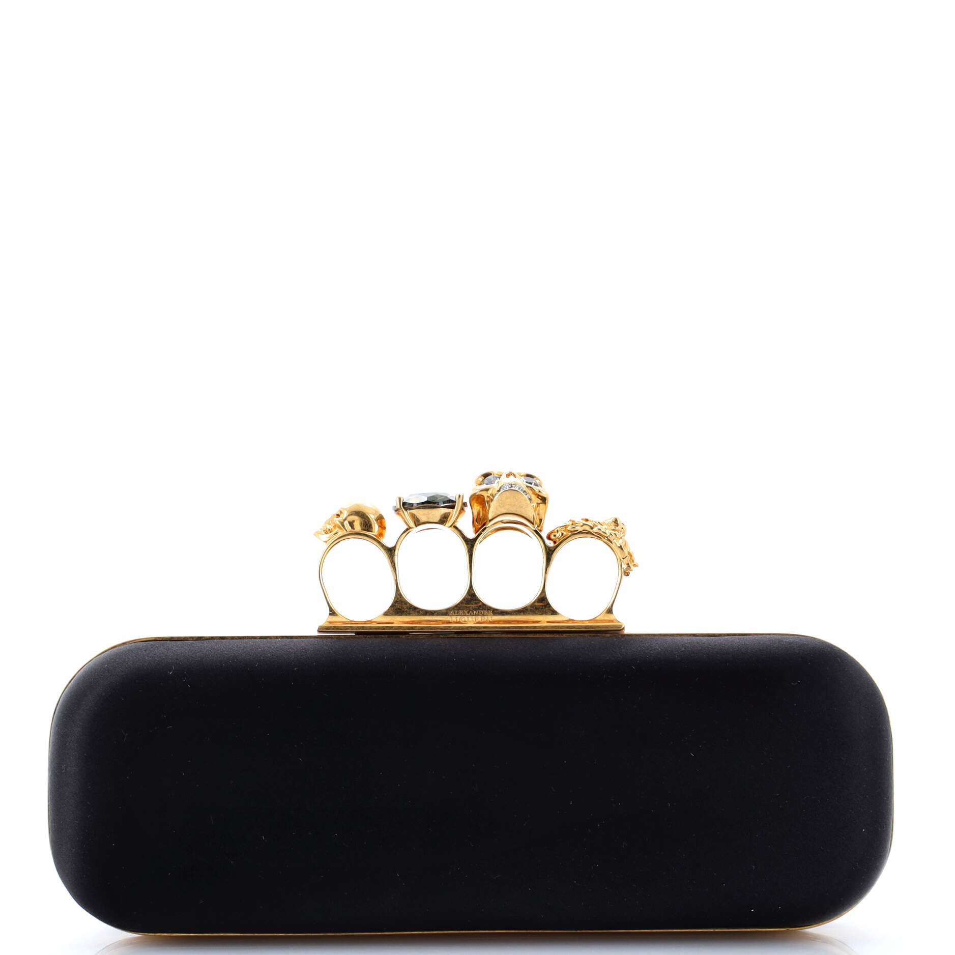 2860 Knuckle Box Clutch Satin Long
