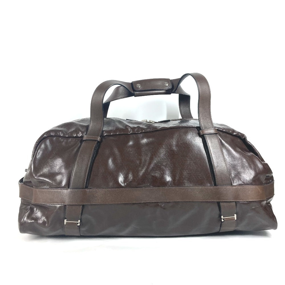 HERMES Boston Duffel bag Coated canvas Brown Bag Shoulder Bag Arion 60 mens Used Authentic