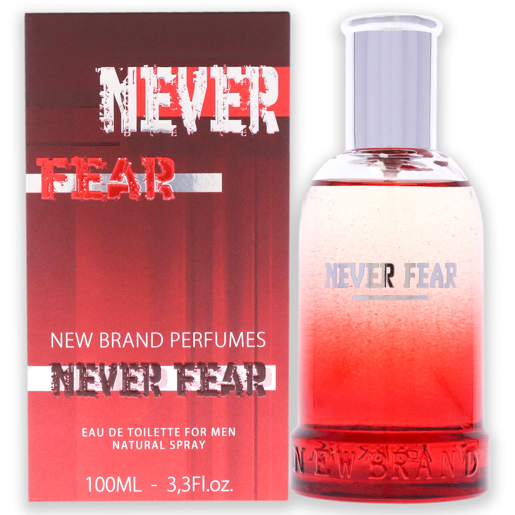 2736 Never Fear by New Brand for Men   3.3 oz EDT Spray