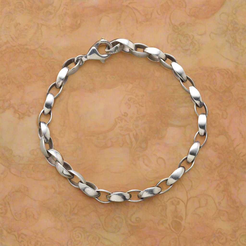 SUNDANCE Silken Silver Link Bracelet
