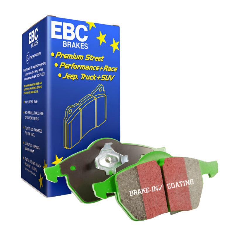 EBC 85 88 Chevrolet Nova 1.6 Greenstuff Front Brake Pads
