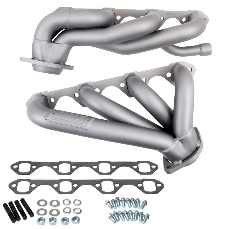 BBK 87 95 Ford F150 Truck 5.8 351 Shorty Unequal Length Exhaust Headers   1 5/8 Titanium Ceramic