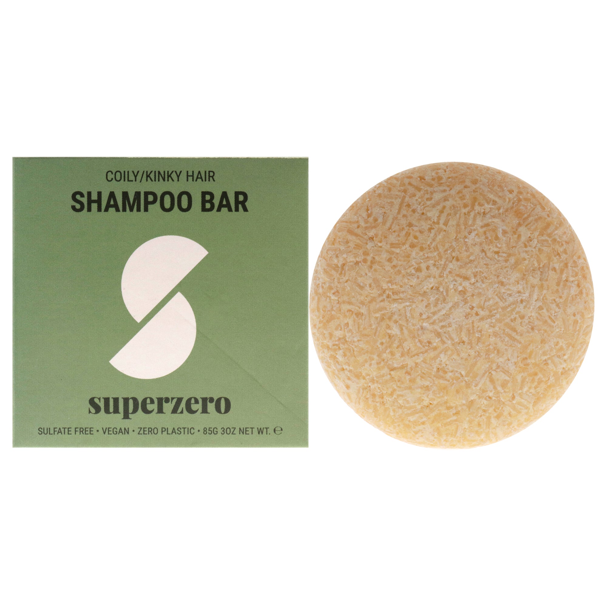 2281 Shampoo Bar Coily and Kinky Hair by Superzero for Unisex 3 oz Shampoo