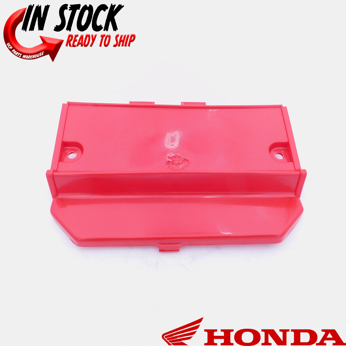 NEW OEM HONDA FOURTRAX 300 TRX300 BATTERY COVER RED 80311 HM4 730ZB