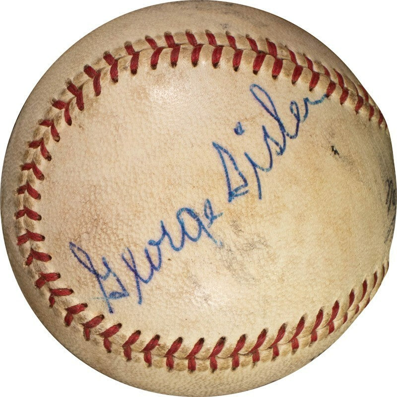 SHOWPIECES SPORTS George Sisler Single Signed National League Baseball PSA DNA COA