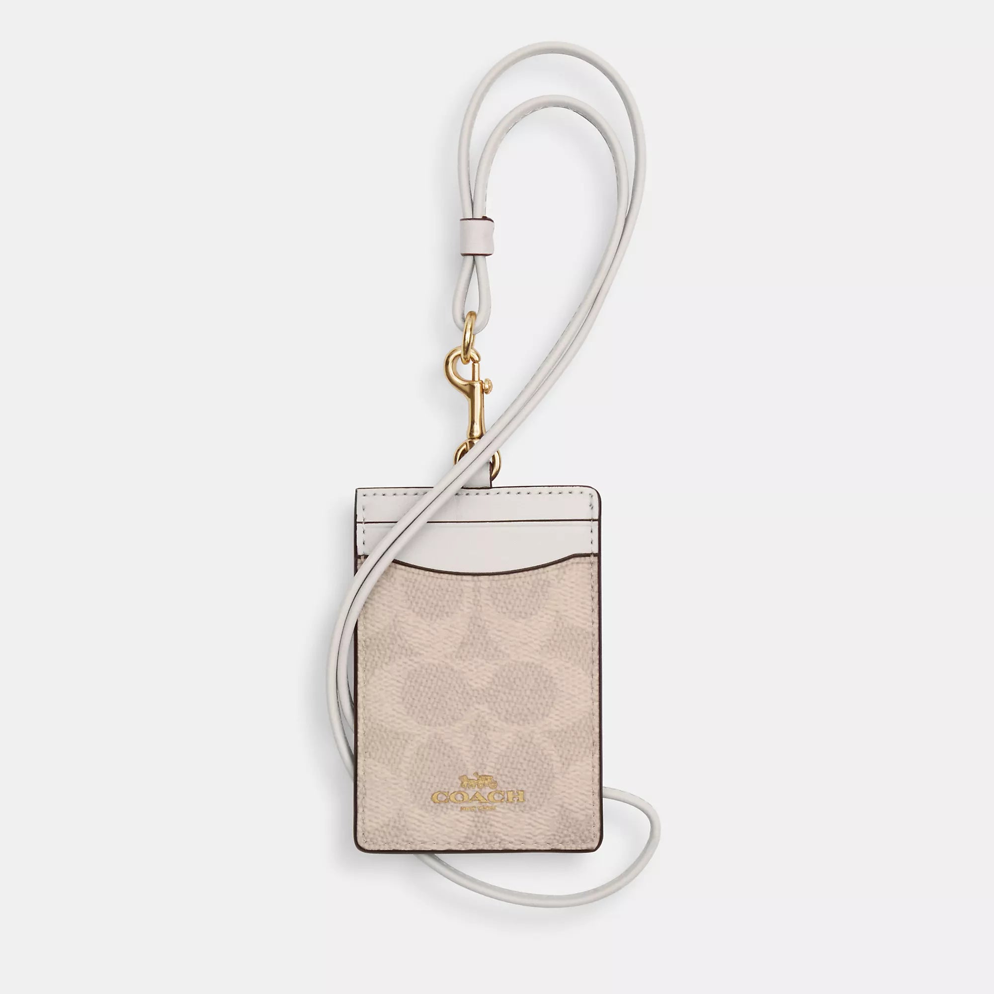 2037 Coach Outlet Id Lanyard In Signaure Canvas