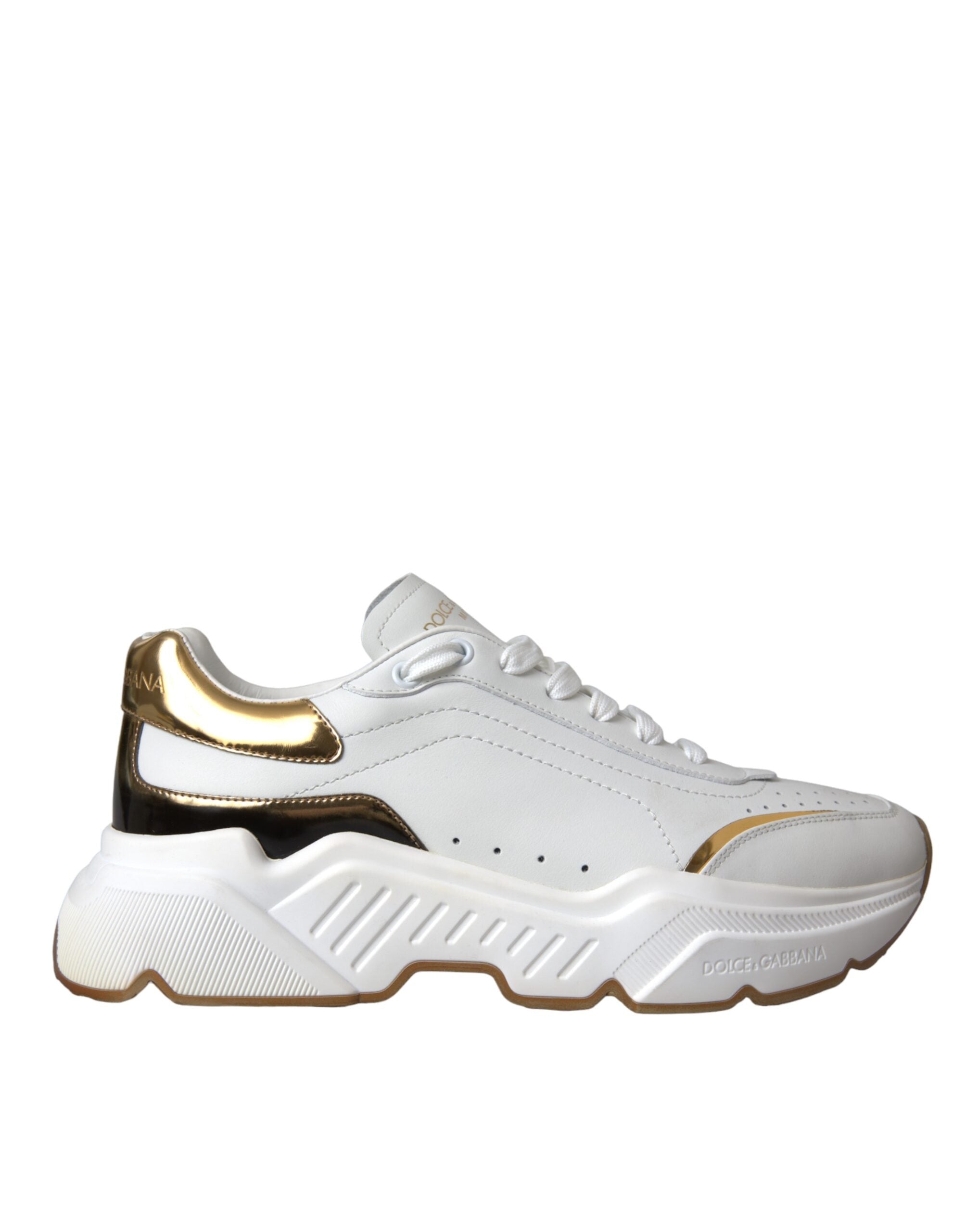 2275 Dolce & Gabbana   DAYMASTER Leather Sneakers Men Men's Shoes (Pre Owned)