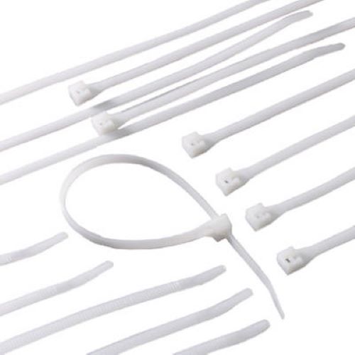 ECM INDUSTRIES LLC ECM Industries 46 308 100 Count Pack of 8" Inch White Nylon Cable Ties