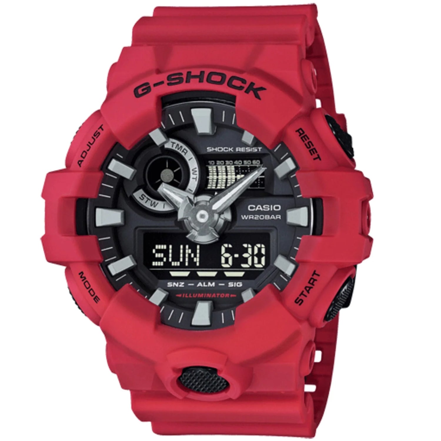 2355 Casio Men's G Shock GA 700 Series Black Dial Watch