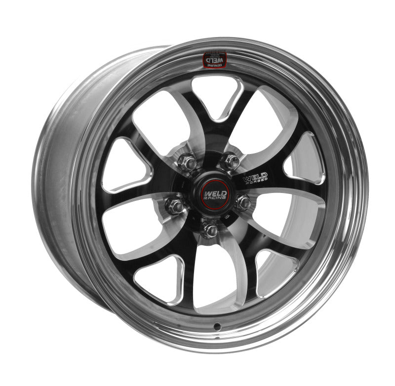 Weld S76 17x8 / 5x115mm BP / 5.2in. BS Black Wheel (High Pad)   Non Beadlock