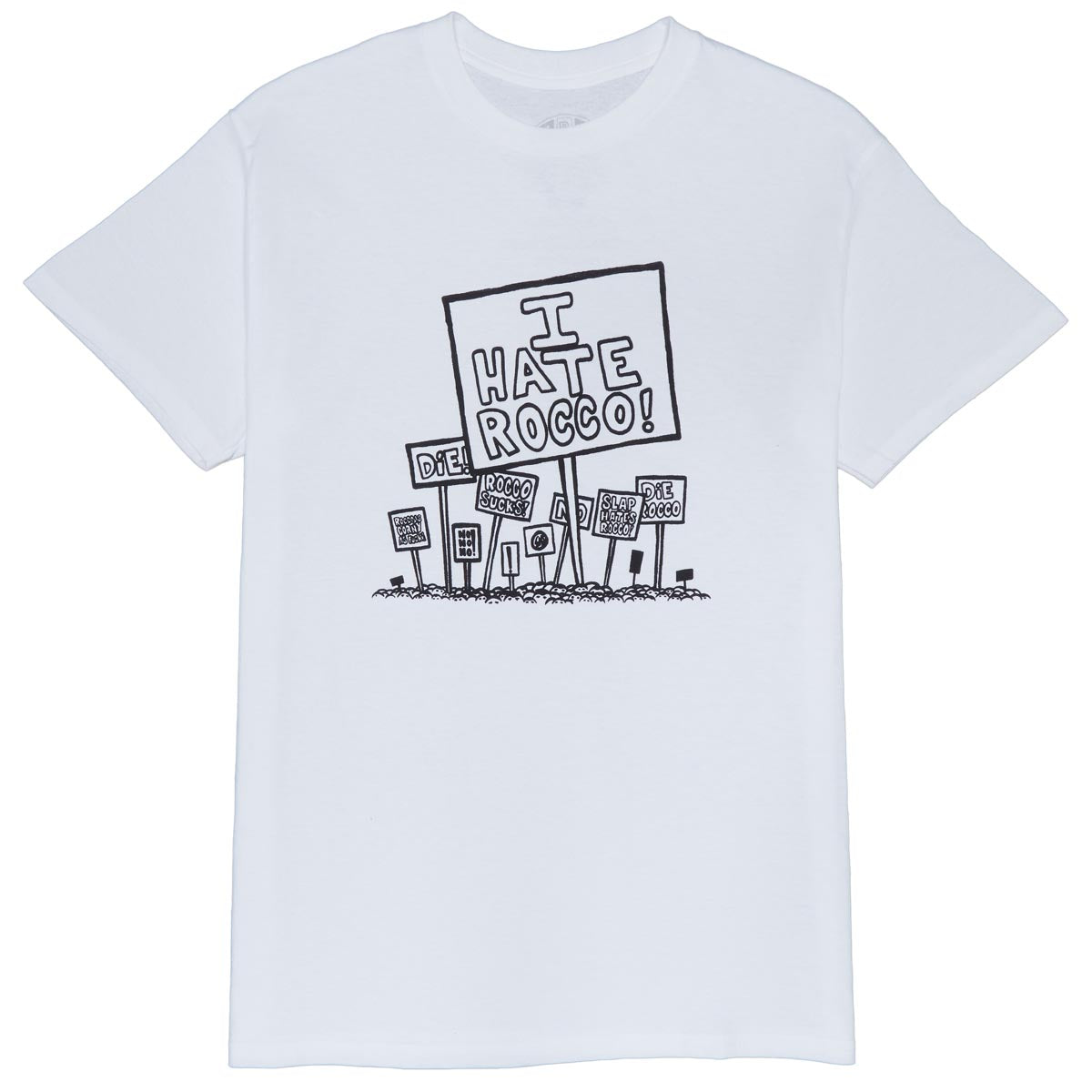 Heritage I Hate Rocco T Shirt   White