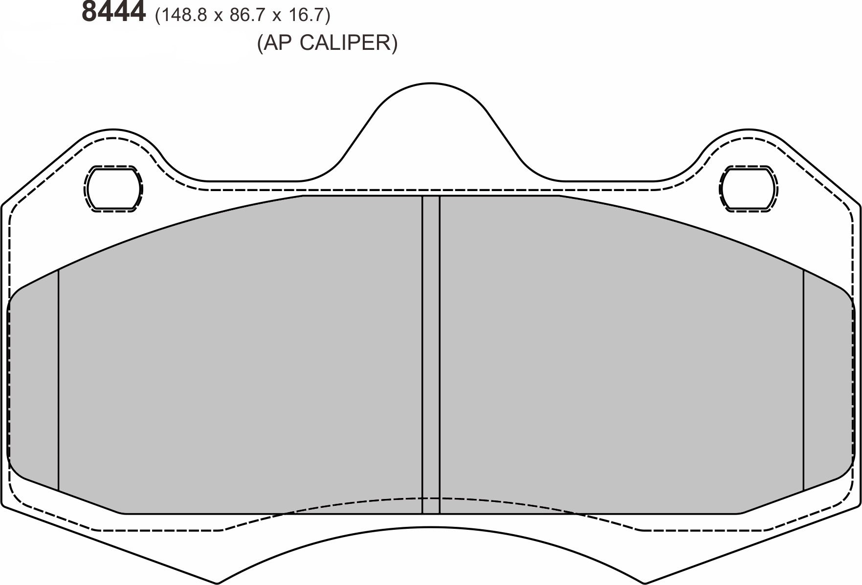 PBS BRAKES AP 8444 CP7040D61