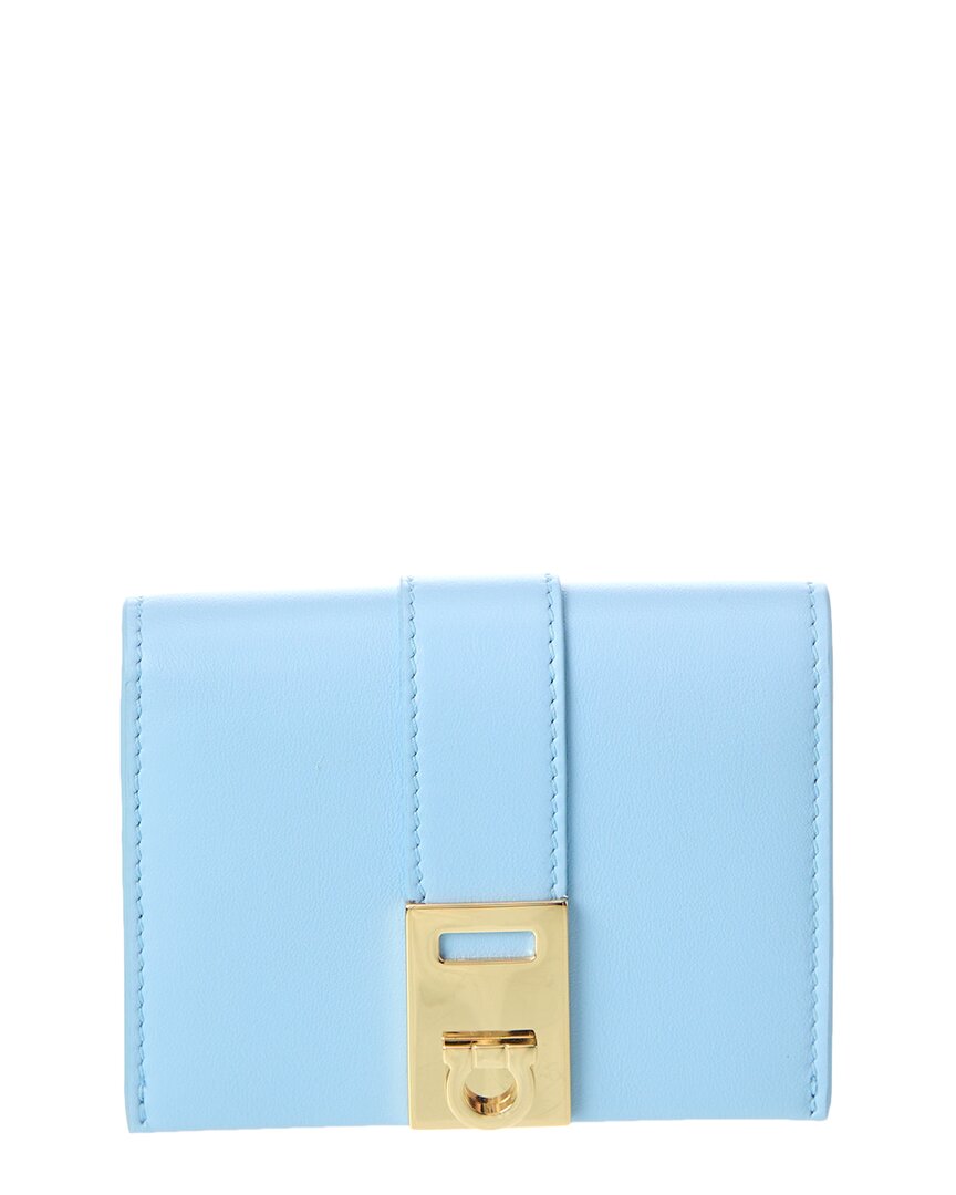 2000 Ferragamo Hug Leather Compact Wallet