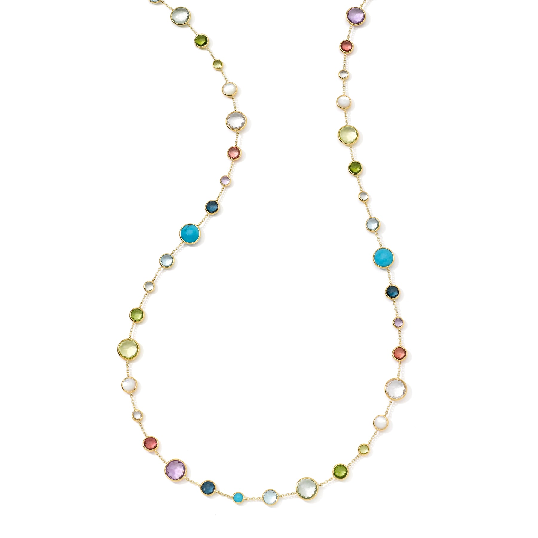 IPPOLITA ALE VIOLA  LLC Ippolita 18K Gold Multi Gemstone Lollipop Lollitini Long Necklace