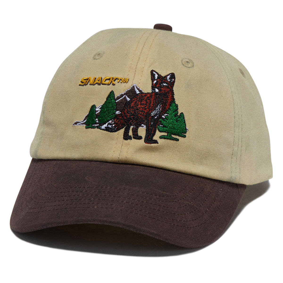 SNACK SKATEBOARDS Snack Crazy Like A Fox Hat   Tan Brown