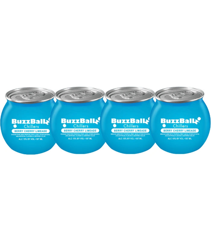 Buzzballz Berry Cherry Limeade Pre Mixed Cocktails 4 Pack