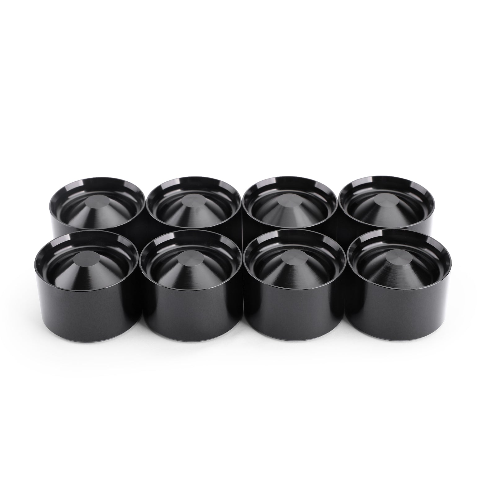 VIPIH 8 X Aluminum Storage Cups For NAPA 4003 / WIX 24003 OD 1.797" ID 1.620" Black