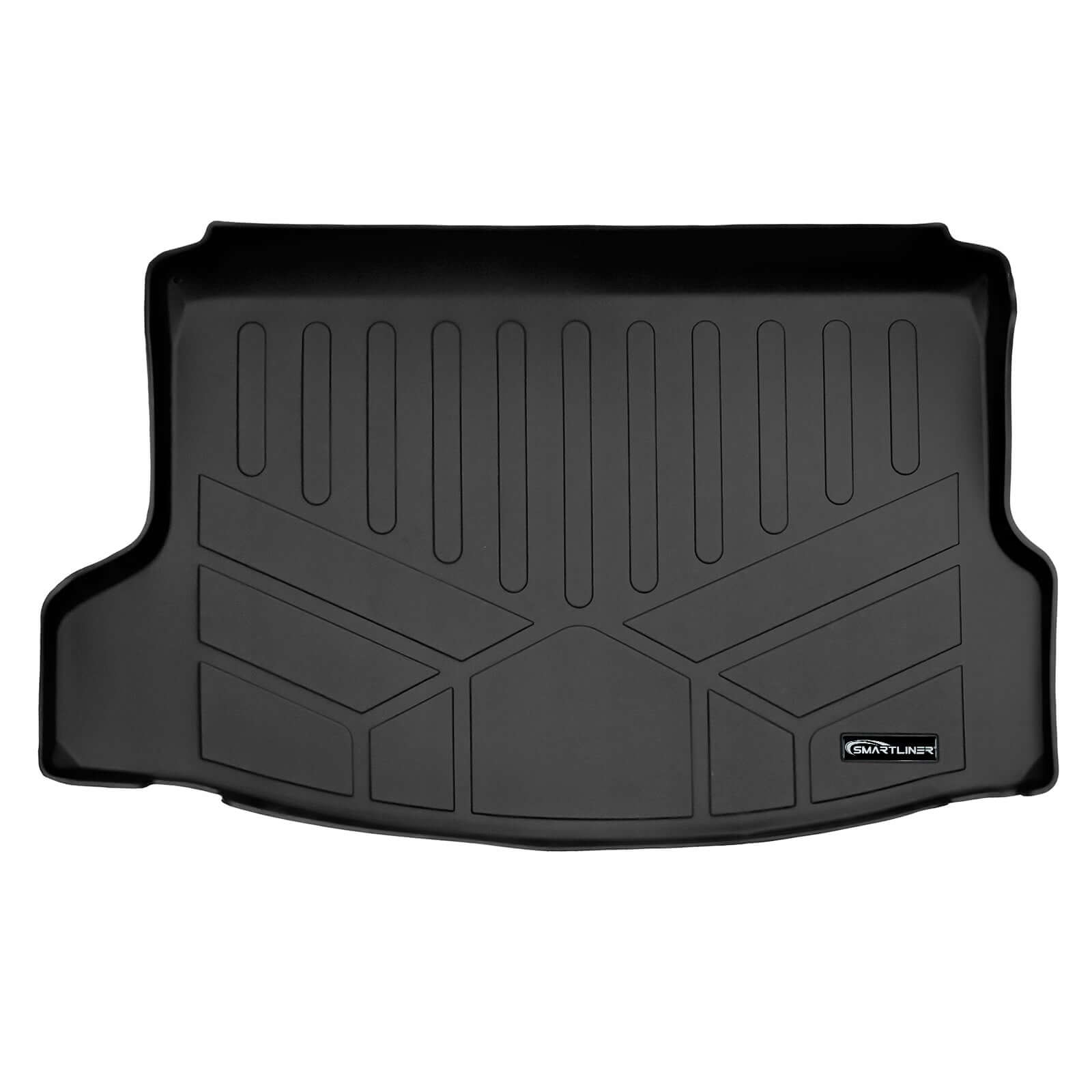 SMARTLINER All Weather Custom Fit Black Cargo Liner Behind the 2nd Row Compatible With 2022 2025 Honda Civic (Only Fits Hatchback Models)