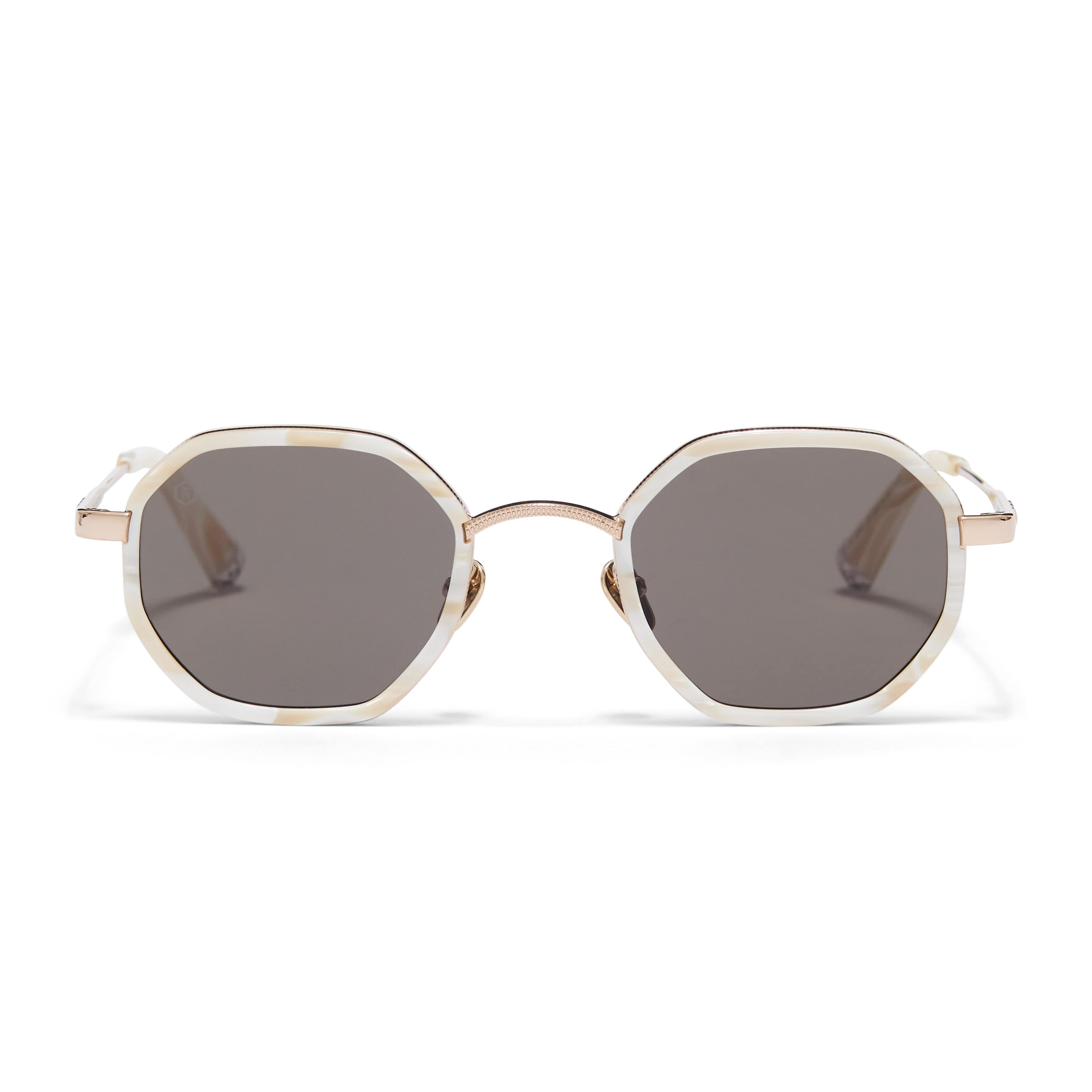 IVORY / GOLD Devonshire Sunglasses