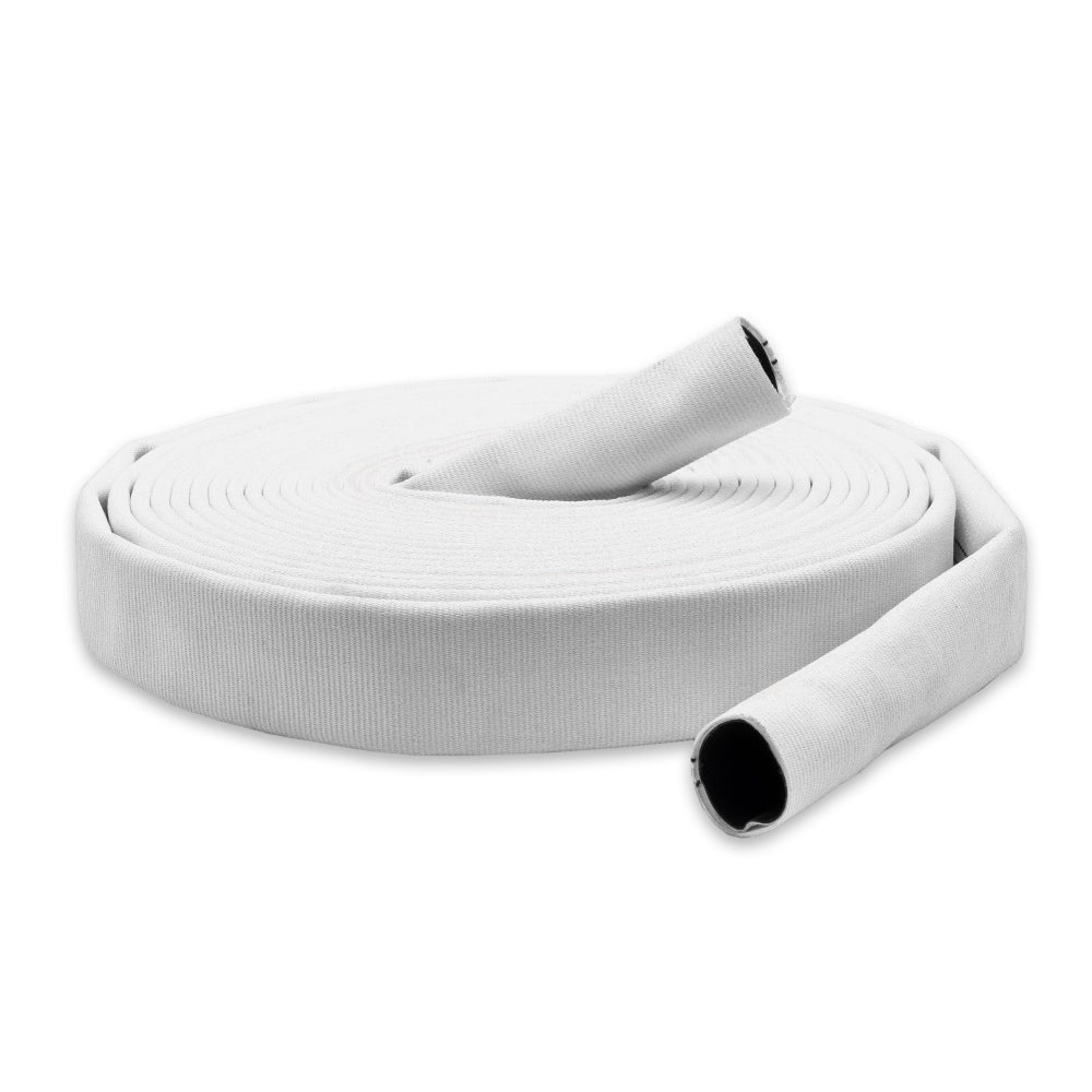 DISCHARGEHOSES 2" Super Duty Double Jacket Fire Hose Uncoupled White