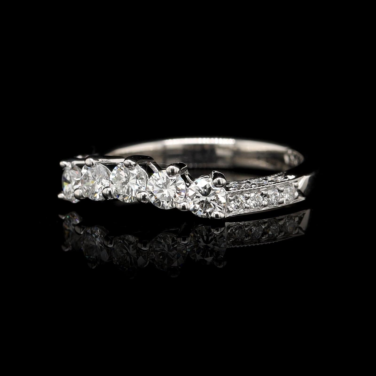 LONG'S ESTATE COLLECTION Platinum Diamond Estate Wrap Band