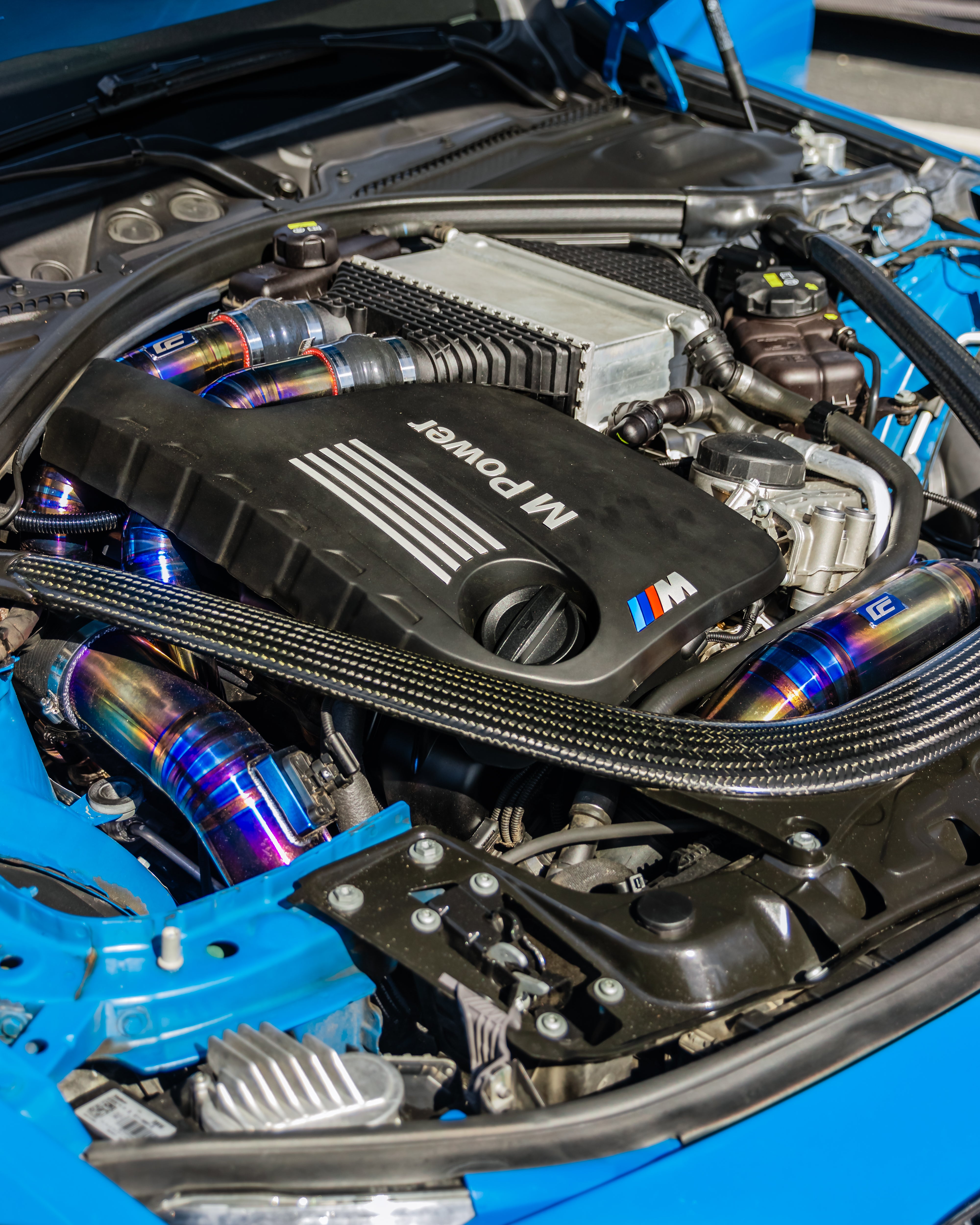 CEN CAL MOTORSPORT S55 M3/M4/M2C Titanium Front Mount Air Intakes for F80/F82/F83/F87Comp