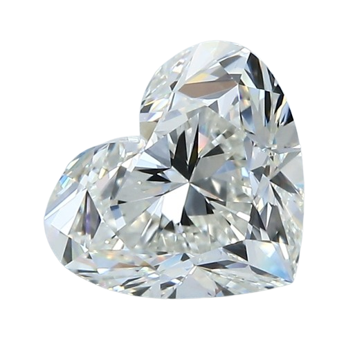 47JEWELRY Lab Grown 1.02 Carat Heart Shape Diamond color E Clarity VVS2